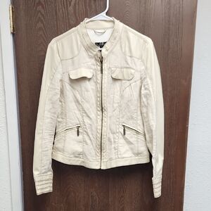 C2 by Calibrate Women's Cream Utility Jacket